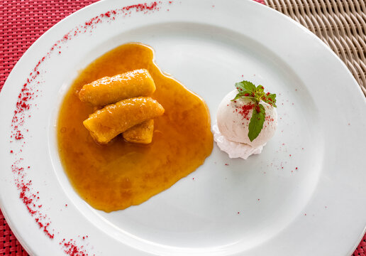 Bananes flamb&eacute;es