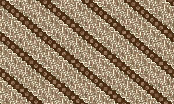 Traditional Indonesian Batik Parang Pattern Vector