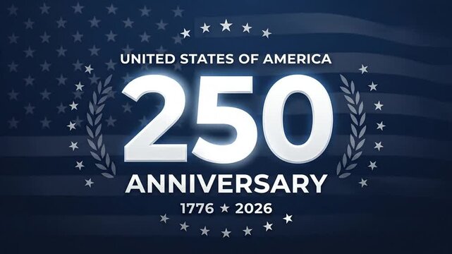 250th Anniversary of the United States of America 1776 to 2026 Graphic