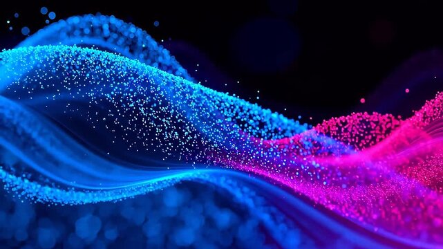 Colorful abstract wave patterns