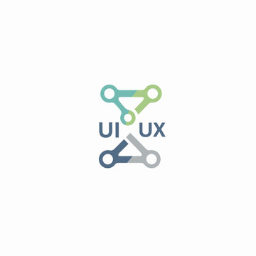 UI UX design logo symbol.