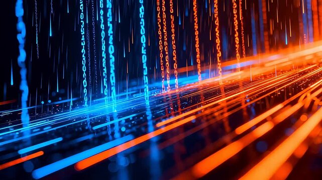 Digital data streams with binary code