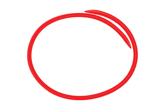 Oval Brush Stroke Hand Drawn Grunge Circle Frame Element