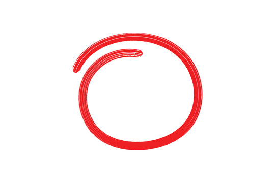 Oval Brush Stroke Hand Drawn Grunge Circle Frame Element