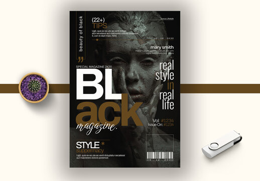 Fashion Magazine Cover Template