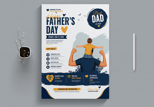 Fathers Day Celebration Flyer