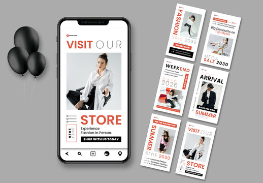 Fashion Social Media Story Design Layout