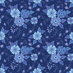 Fototapeta premium Flowers pattern1750