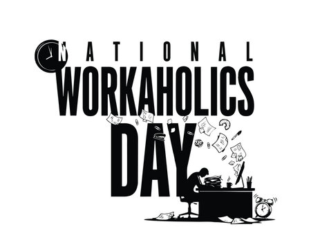National Tattoo Day Vector Art, Tattoo Studio and Body Art Lifestyle Design Isolated on White Background