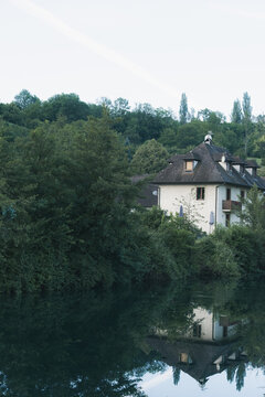 フランスのシャナの朝の風景
