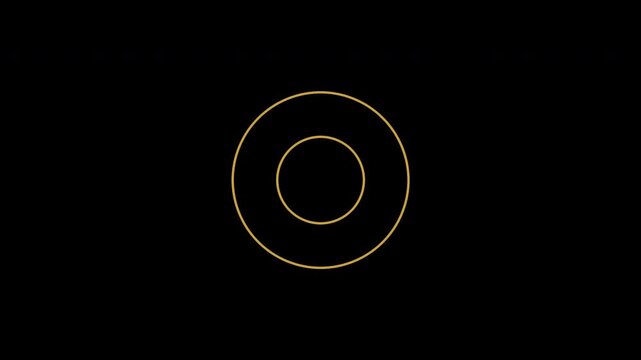 Loading Ring Spinner Animation in Gold | Circular Progress Indicator Loop Background