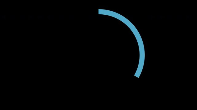 Loading Spinner Animation in Blue | Rotating Indicator Loop Background for UI Design