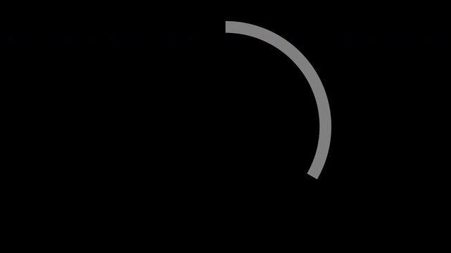 Loading Spinner Animation in Gray | Rotating Indicator Loop Background for UI Design