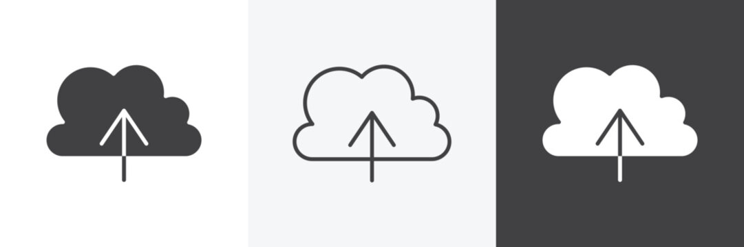 Upload to Cloud icon set for web