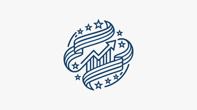 Elegant minimalist monogram design with ornate details.