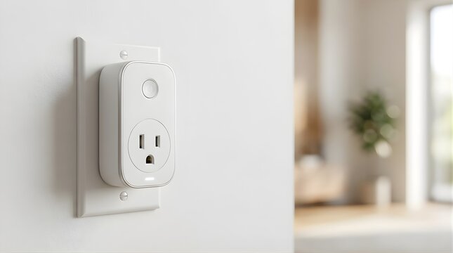 Smart plug connected to a home wall outlet for automated power control