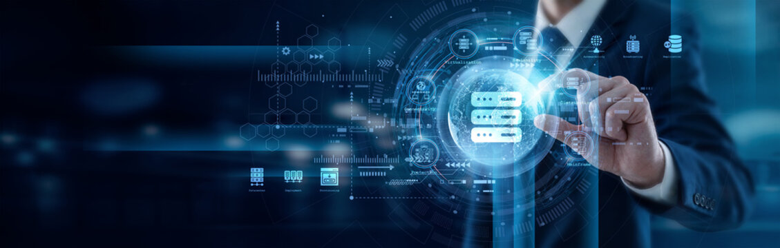 Server admin robustly hand hold global Hosting network servers maintaining high website uptime. Reliable data storage solutions ensure fast load speeds and secure online business operations.