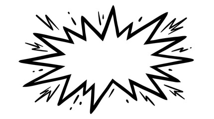 comic explosion sound effect bubble. © sogon