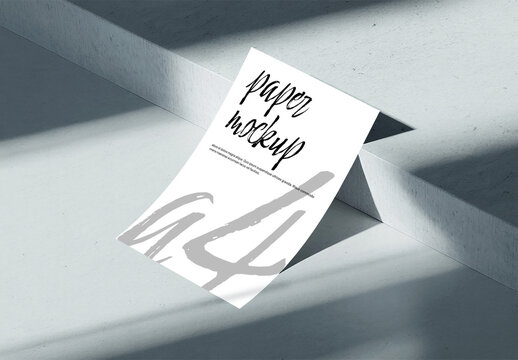 Paper Mockup with Soft Shadows