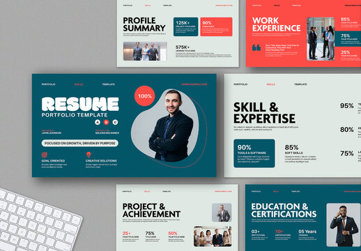 Resume Presentation Template Layout