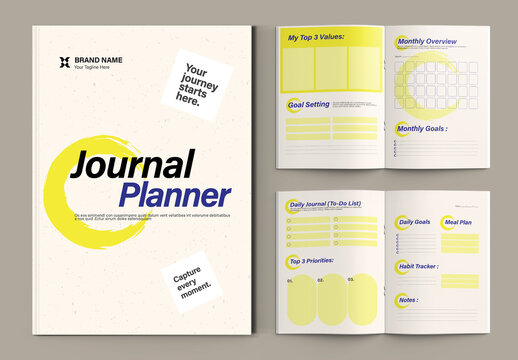 Productivity Journal Planner Template