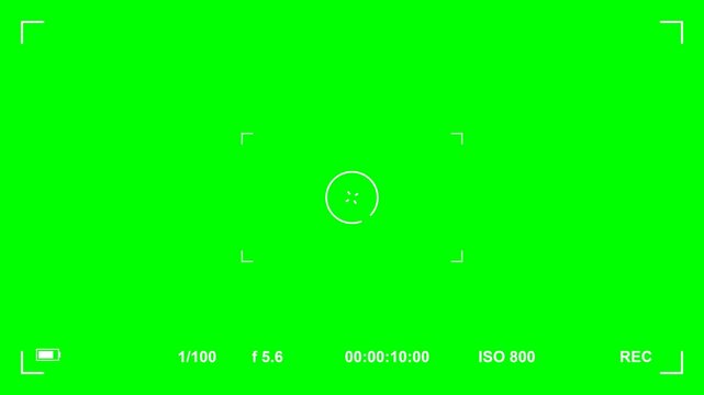 Professional Chroma Key Green Screen with Ultra HD 4K Digital Feed Recording Overlay