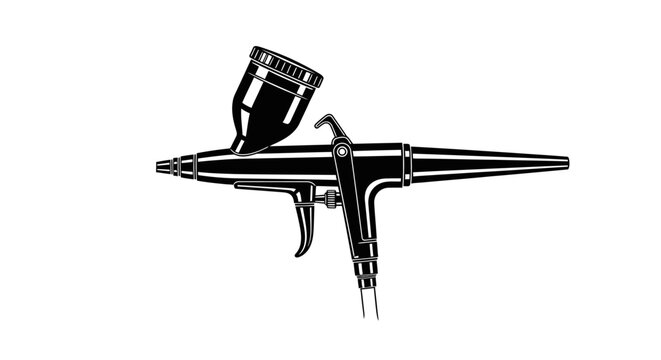 Spray gun for painting and coating applications in industry