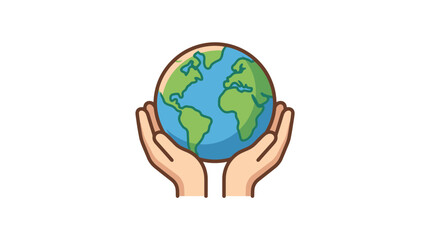 Fototapeta premium Hands holding planet earth, environmental protection concept, save our world