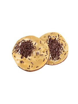 Mini round pancakes street food dessert graphic isolated Kue Cubit