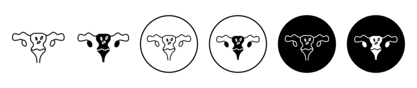 Pelvic inflammatory disease icon. Editable stroke and filled. Pixel perfect