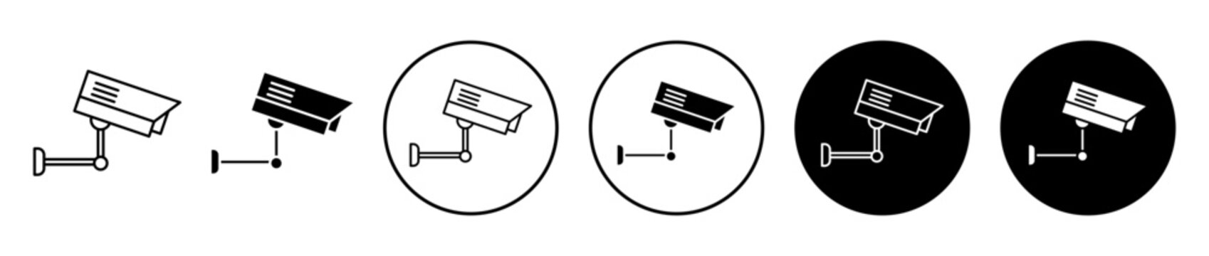 Security camera icon. Editable stroke and filled. Pixel perfect