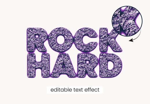 Cracked Stone Editable Text Effect Design Template