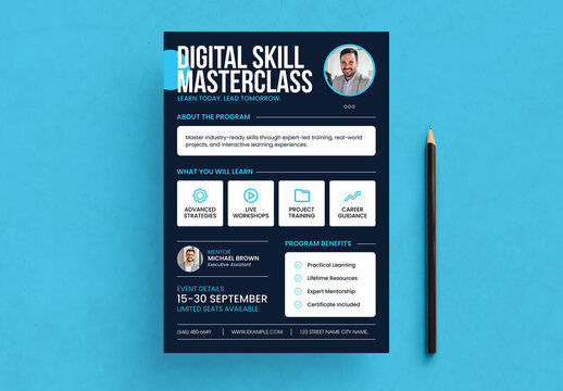 Digital Masterclass Flyer Design