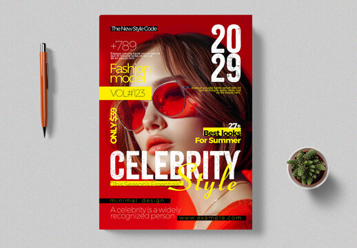 Creative Stylish Fashion Cover Page Template