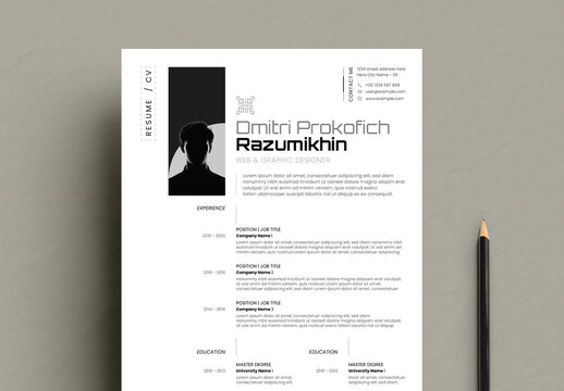 Modern Resume CV Template