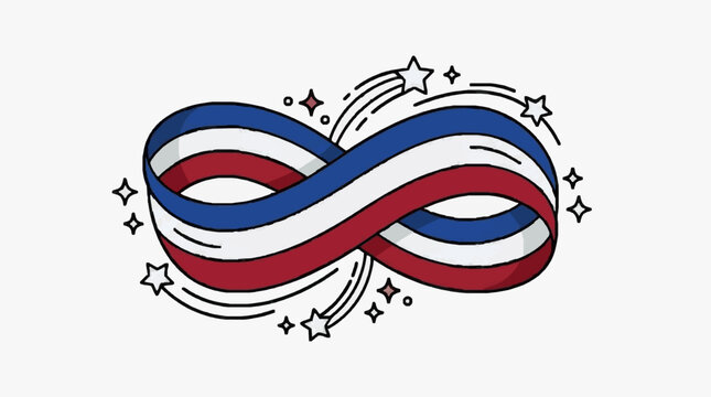 Olympic rings symbol with dynamic motion blur effect.