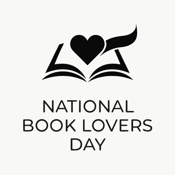 National Book Lovers Day, book icon, heart, reading, literacy, celebration