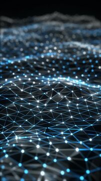 Abstract Digital Network Data Technology Background
