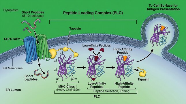 Mhc Class I Peptide Loading Complex Illustration Scientific Diagram