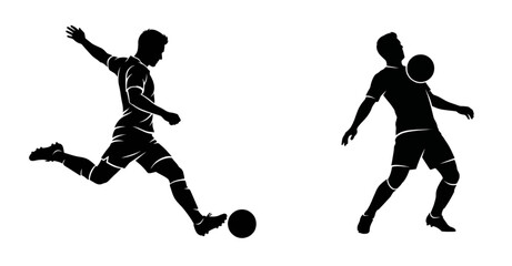 football players silhouettes © ALI
