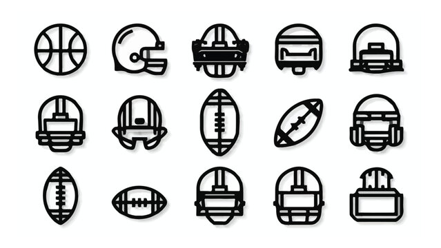 Collection of Iconic American Football Equipment and Gear.
