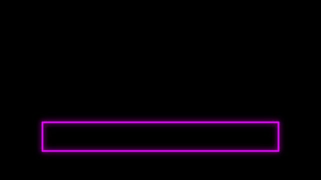 4K cool designed neon lower third. Animated cool neon color lower third for a title, TV news, information call box bars, and news channels. Easy to use in any video.