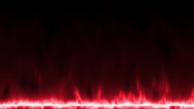 Abstract red neon energy wave background, glowing digital pulse motion