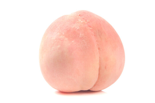 Fresh Yangshan Peach from Wuxi China - Premium Quality Fruit Produce Isolated on White Background