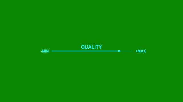 Quality Scale Indicator with Minimum and Maximum Range Animation
