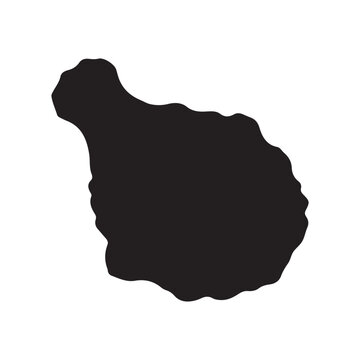 Black Fried chicken silhouette vector illustration on white background