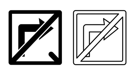 No Entry Sign Silhouette Black And White Vector Illustration © Fariaislam