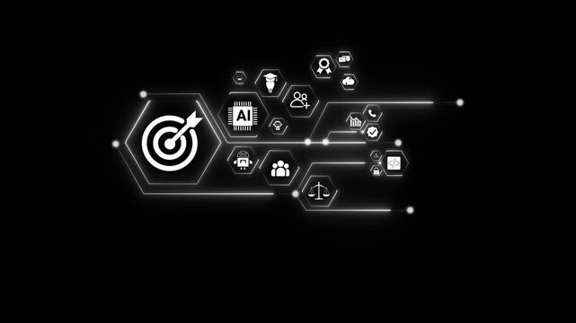 neon toolbox and Digital payment network animation with glowing data connections and technology icons, online transaction processing and financial system . on transparent .
