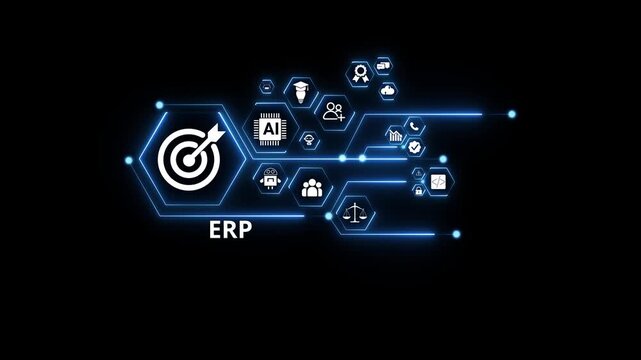 Enterprise Resource Planning System with AI Agent, Business Process Integration and Intelligent Digital Technology Network