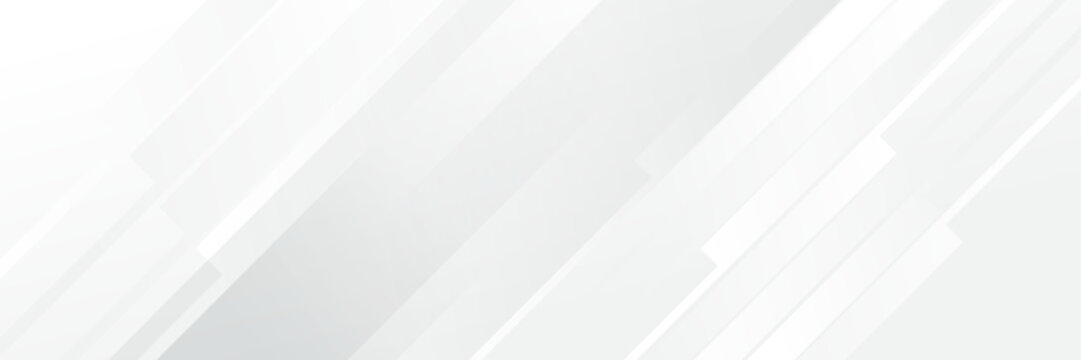 Abstract pattern white geometric banner design background.